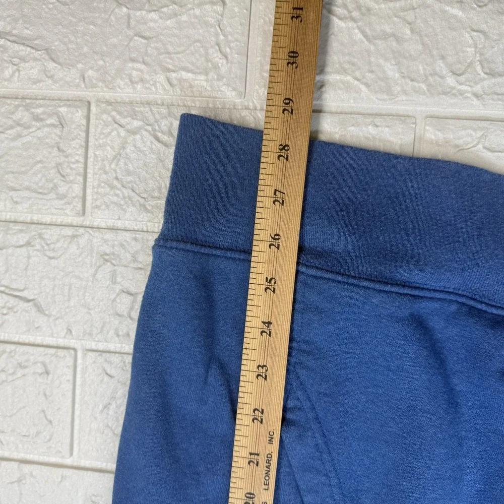 The North Face Hoodie Mens XL Blue Yellow Never Stop Exploring Pullover Fleece